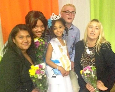 Little models make for a glitzy occasion
